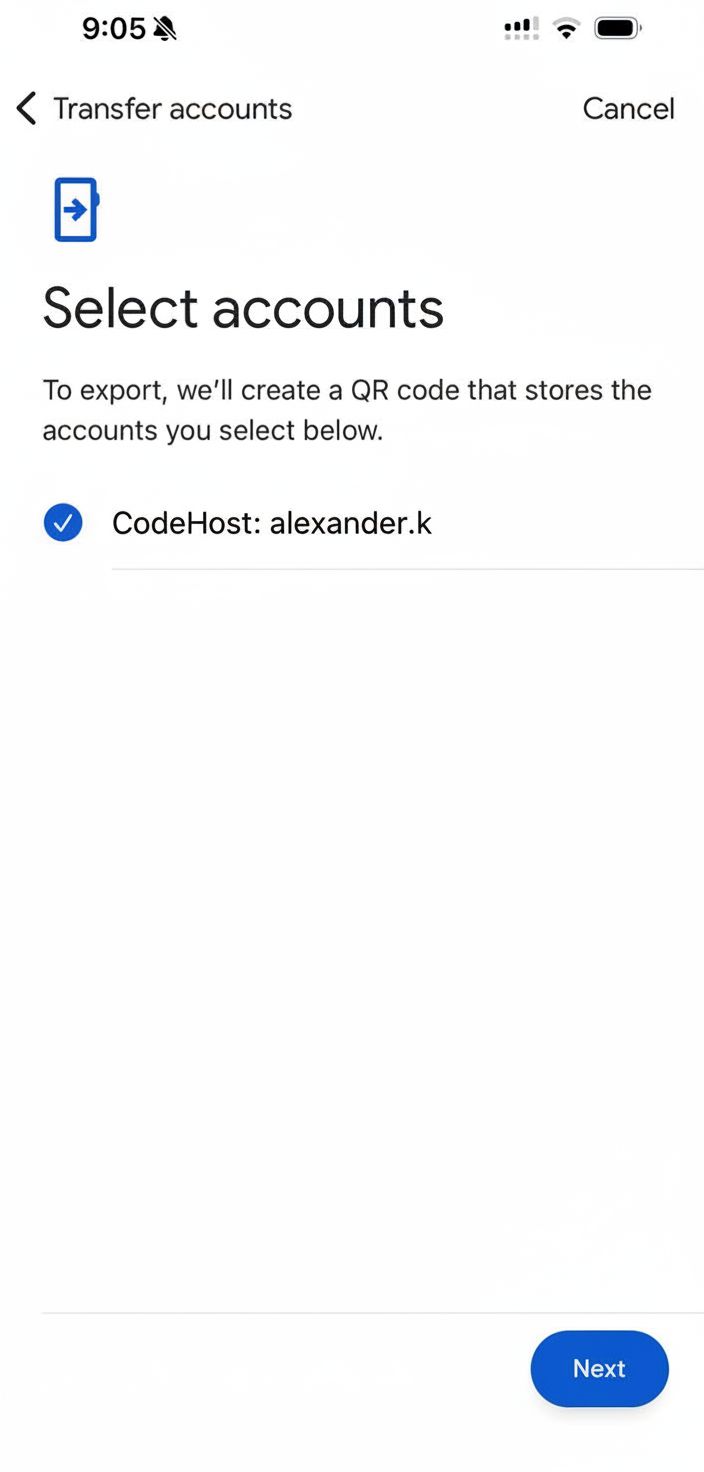 Step 4 - Select accounts and tap Next
